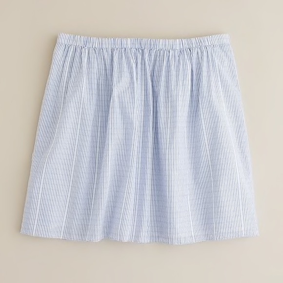 J. Crew Dresses & Skirts - J. Crew Blue and White Pinstriped Mini Skirt 2!
